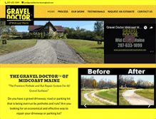 Tablet Screenshot of graveldoctormidcoastmaine.com